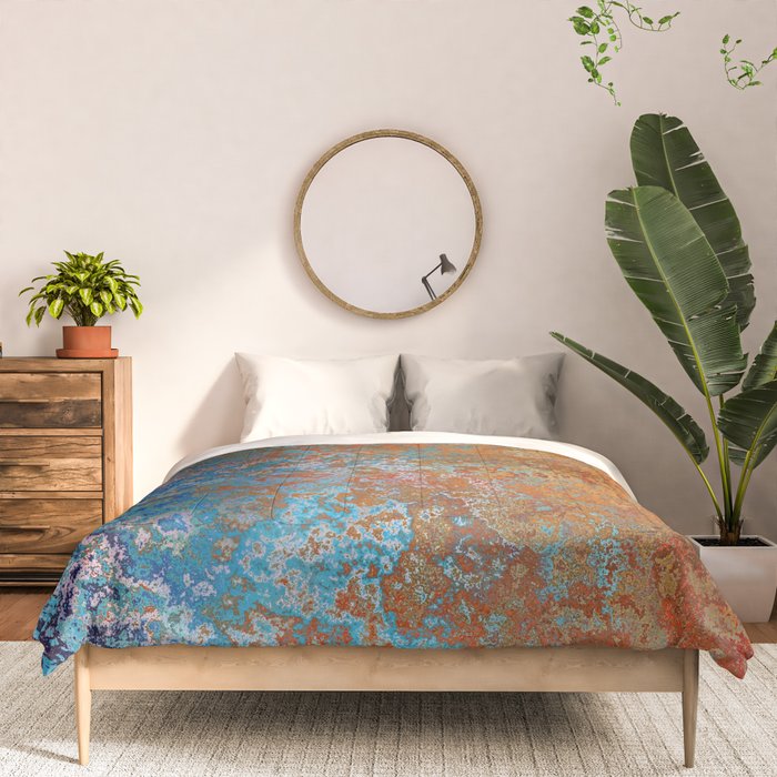 Vintage Rust, Copper and Blue Comforter Gallery Image 3