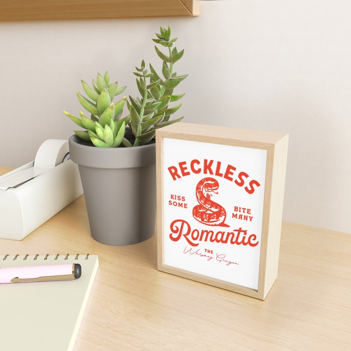 Reckless Romantic: Kiss Some, Bite Many.  Mini Art Print Gallery Image 2