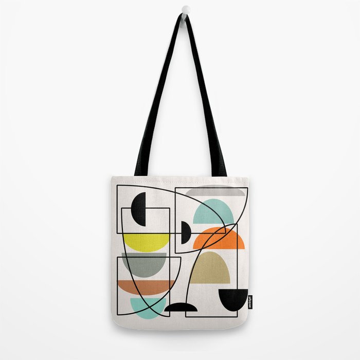 Mid Century Modern "Bowls" Tote Bag Gallery Image 2