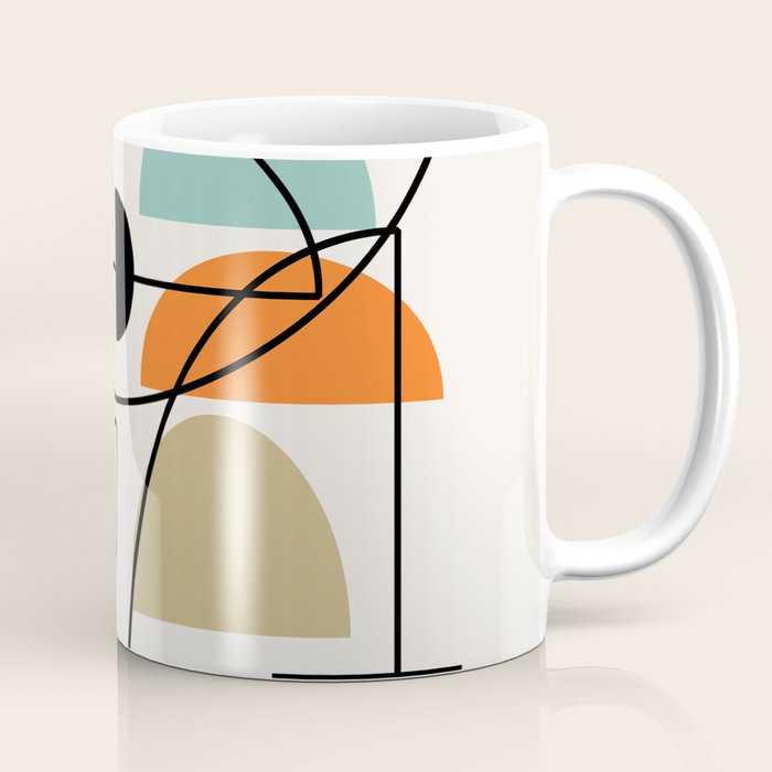 Mid Century Modern "Bowls" Coffee Mug Gallery Image 1