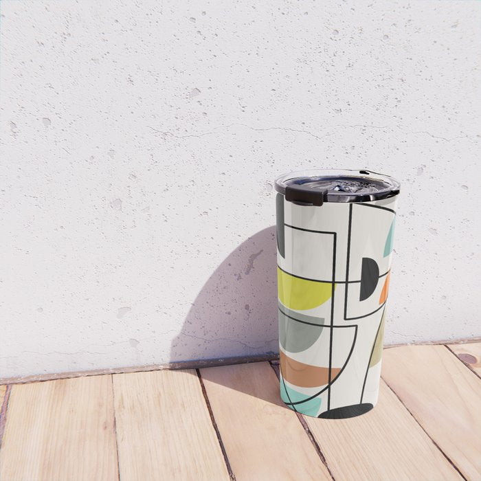 Mid Century Modern "Bowls" Travel Mug Gallery Image 4