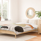 Mid Century Modern "Bowls" Duvet Cover Gallery Image 2