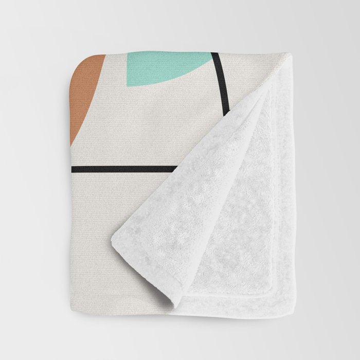 Mid Century Modern "Bowls" Throw Blanket Gallery Image 3