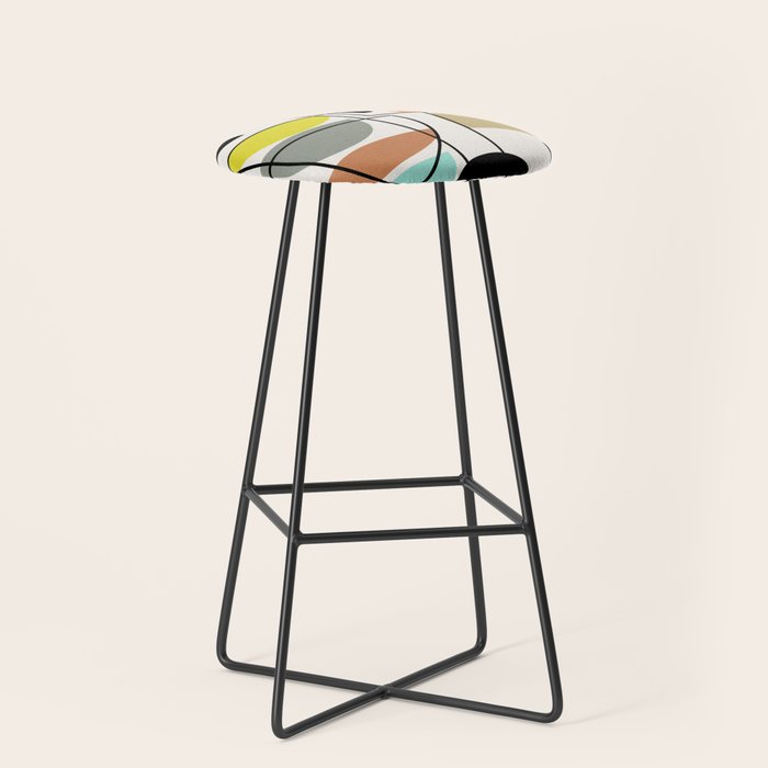 Mid Century Modern "Bowls" Stool Gallery Image 1