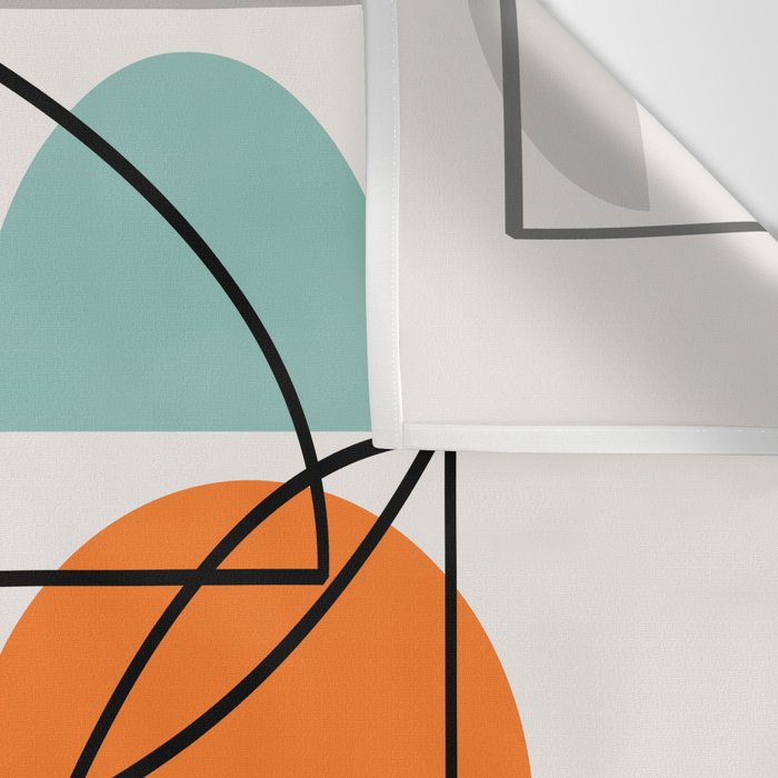 Mid Century Modern "Bowls" Wall Tapestry Gallery Image 3