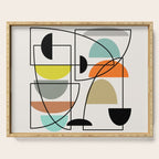 Mid Century Modern "Bowls" Serving Tray Gallery Image 1