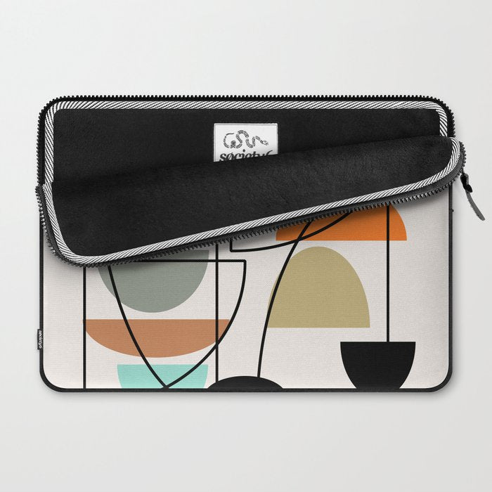 Mid Century Modern "Bowls" Laptop Sleeve Gallery Image 2