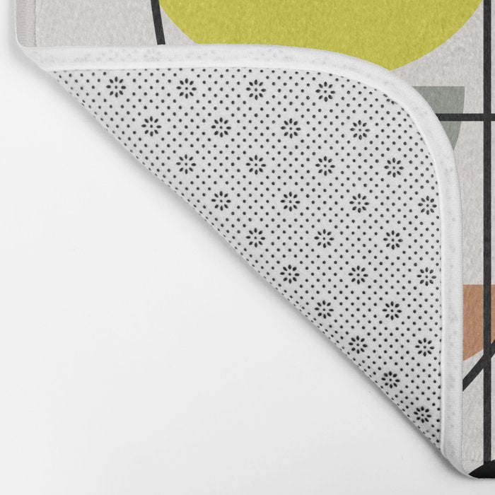 Mid Century Modern "Bowls" Bath Mat Gallery Image 2