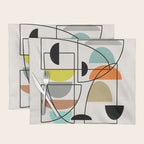 Mid Century Modern "Bowls" Placemat Gallery Image 1