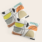 Mid Century Modern "Bowls" Pillow Sham Gallery Image 3
