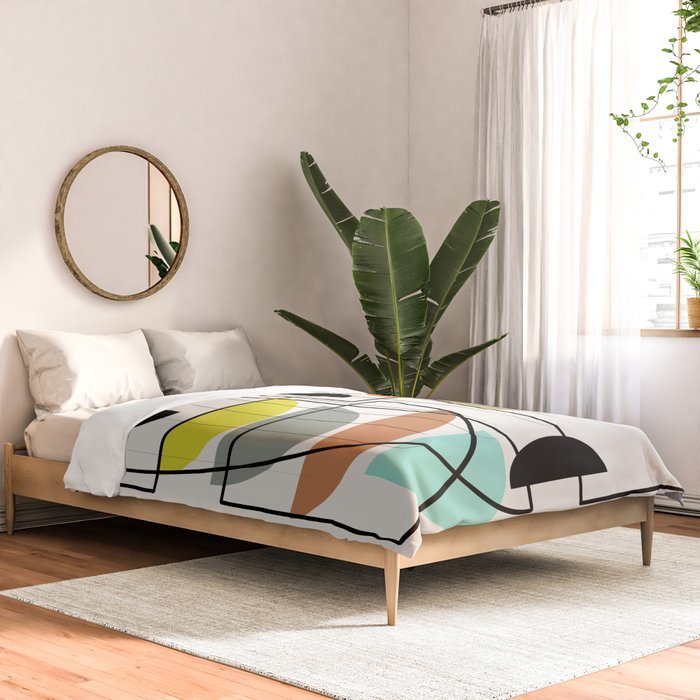 Mid Century Modern "Bowls" Comforter Gallery Image 2