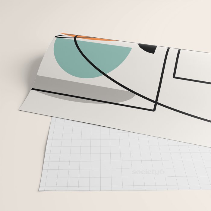 Mid Century Modern "Bowls" Wrapping Paper Gallery Image 2