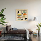 Mid Century Modern "Bowls" Wood Wall Art Gallery Image 2