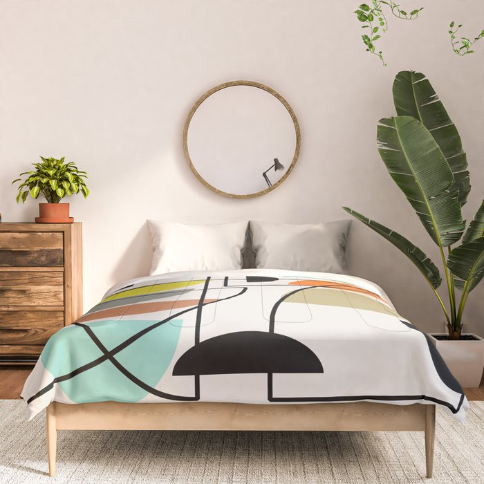 Mid Century Modern "Bowls" Comforter Gallery Image 3