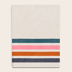 Blanket Stripe - silver grey with pink Notebook Gallery Image 4