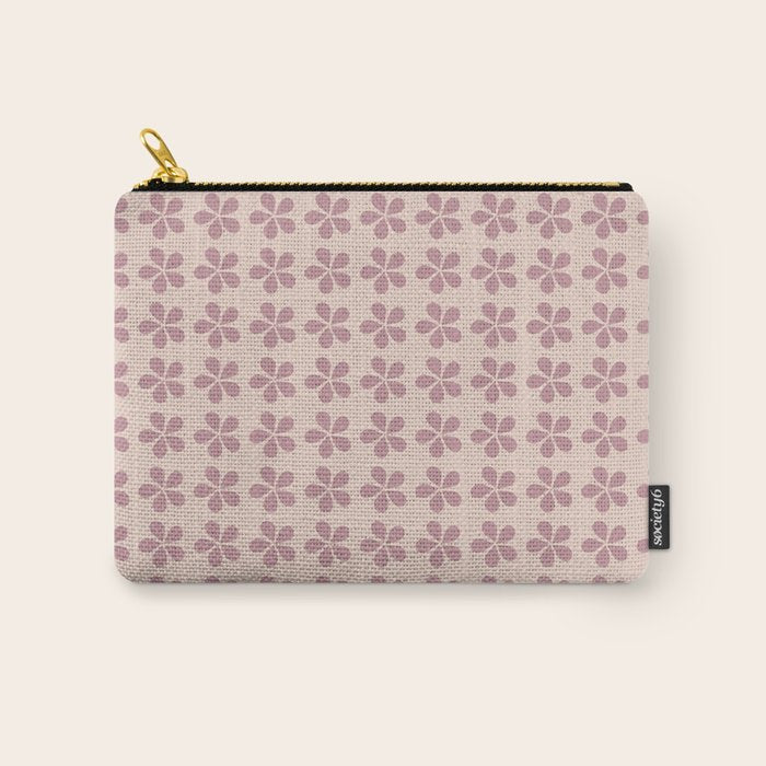 Blush Pink Floral Carry All Pouch Gallery Image 1