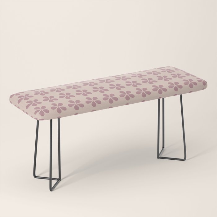 Blush Pink Floral Bench Gallery Image 1