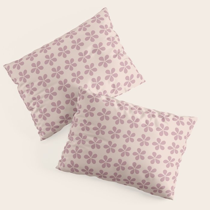 Blush Pink Floral Pillow Sham Gallery Image 3