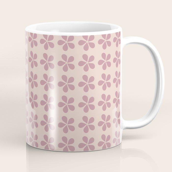 Blush Pink Floral Coffee Mug Gallery Image 1