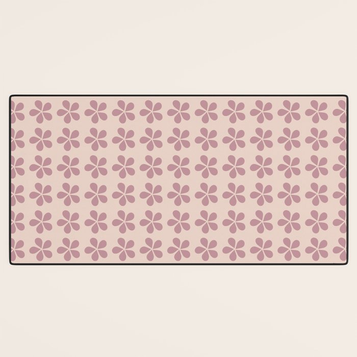 Blush Pink Floral Desk Mat Gallery Image 3