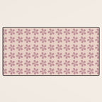 Blush Pink Floral Desk Mat Gallery Image 3