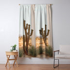 Sunset Cactus - Neutral Desert Wall Art Window Curtain Gallery Image 5