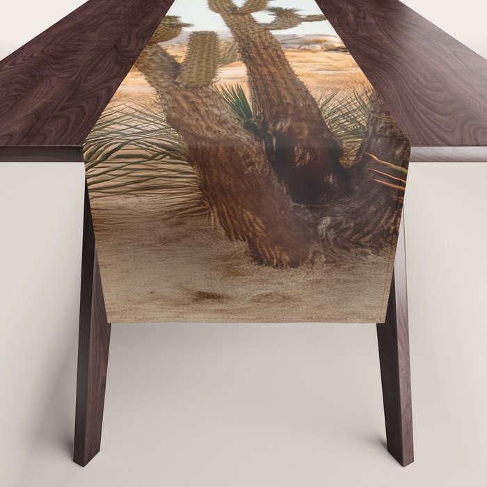 Sunset Cactus - Neutral Desert Wall Art Table Runner Gallery Image 1