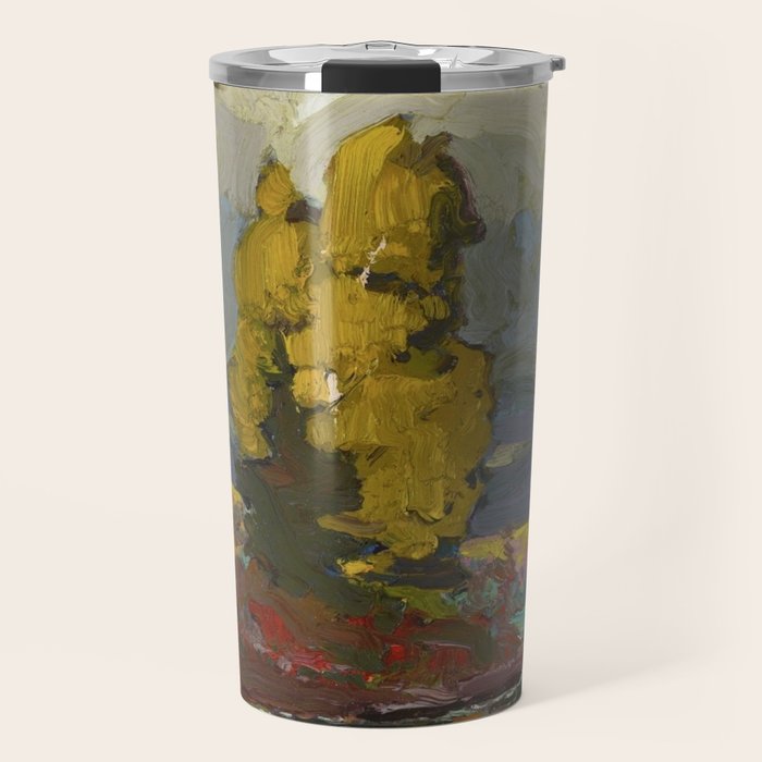 Tom Thomson Poplars by a Lake 1916 Canadian Landscape Artist Travel Mug Gallery Image 1