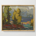 Tom Thomson Poplars by a Lake 1916 Canadian Landscape Artist Serving Tray Gallery Image 1