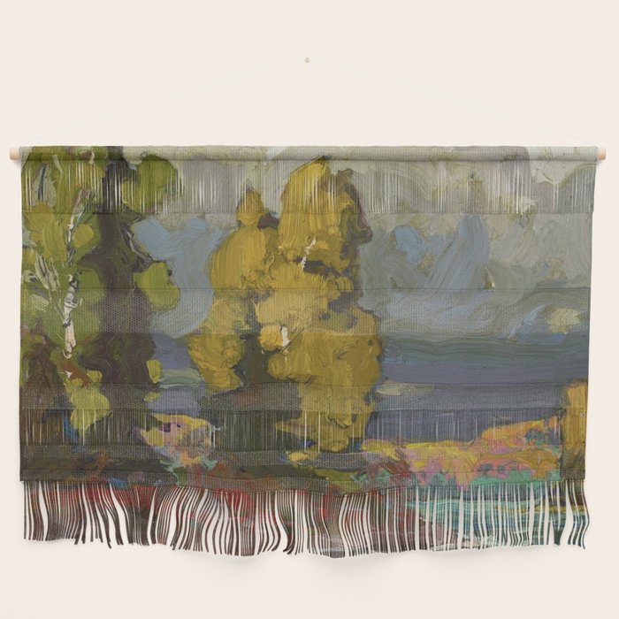 Tom Thomson Poplars by a Lake 1916 Canadian Landscape Artist Wall Hanging Gallery Image 1