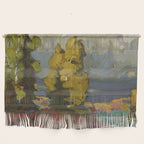 Tom Thomson Poplars by a Lake 1916 Canadian Landscape Artist Wall Hanging Gallery Image 1