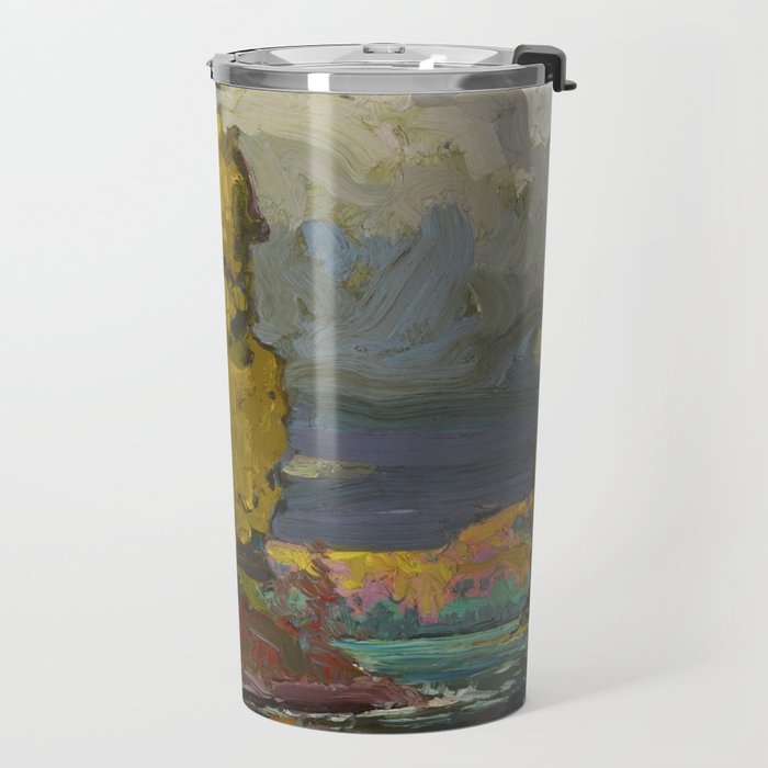 Tom Thomson Poplars by a Lake 1916 Canadian Landscape Artist Travel Mug Gallery Image 2