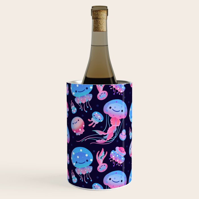 Polka dot jellyfish Wine Chiller Gallery Image 1