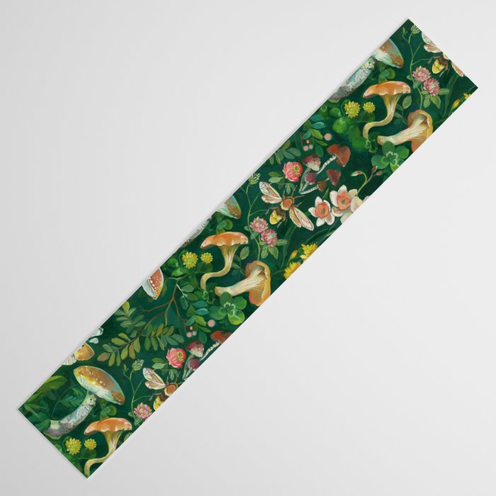 Mushrooms Dandelion Garden Table Runner Gallery Image 3