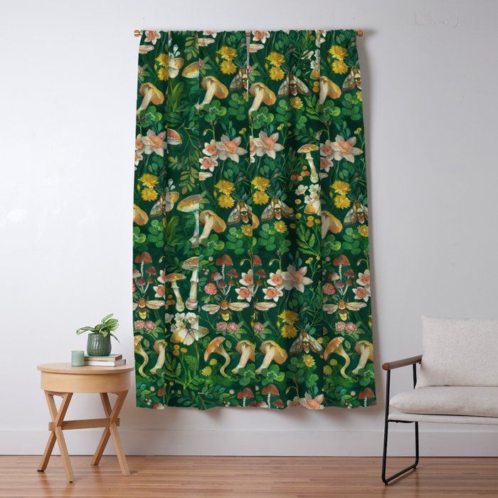 Mushrooms Dandelion Garden Window Curtain Gallery Image 5