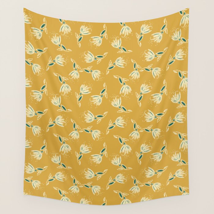 Sketchy Dandelions Wall Tapestry Gallery Image 1