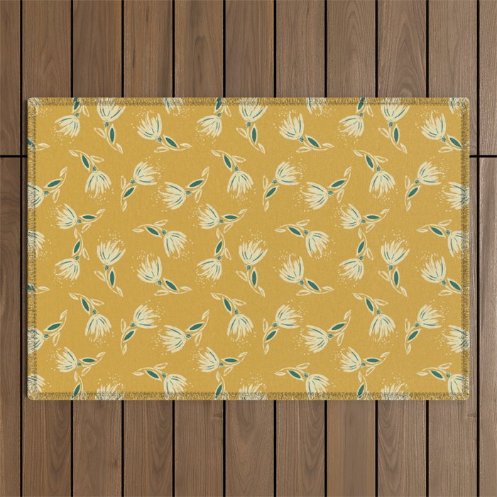 Sketchy Dandelions Outdoor Rug Gallery Image 1