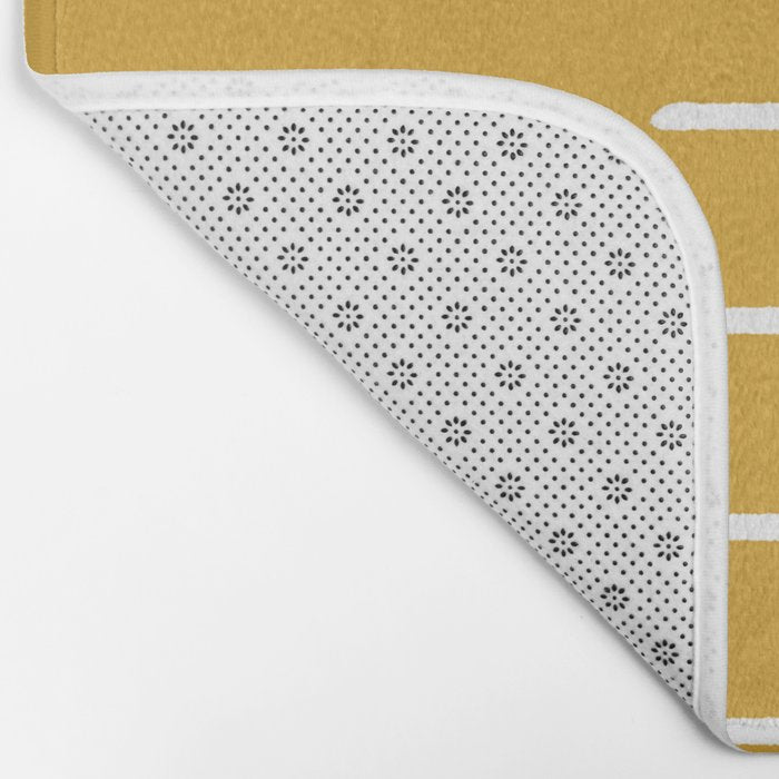 Mudcloth (Mustard Yellow) Bath Mat Gallery Image 2