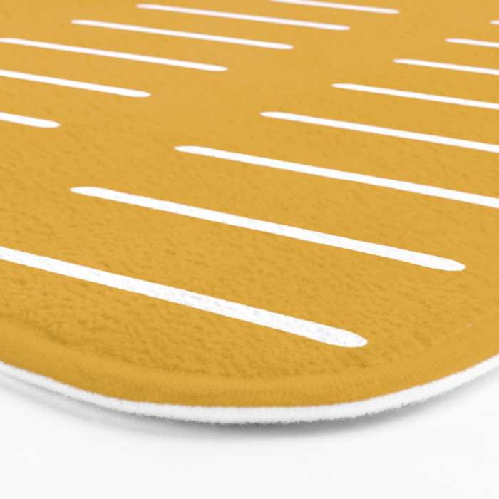 Mudcloth (Mustard Yellow) Bath Mat Gallery Image 3