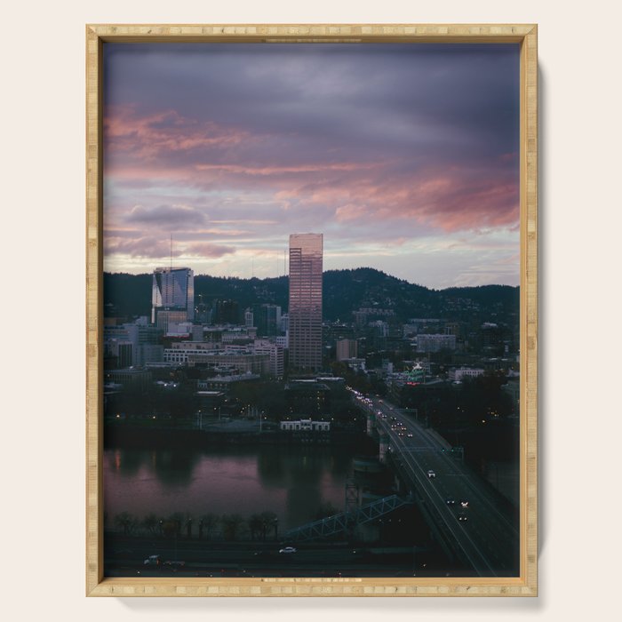 Evenings in Portland Serving Tray Gallery Image 1
