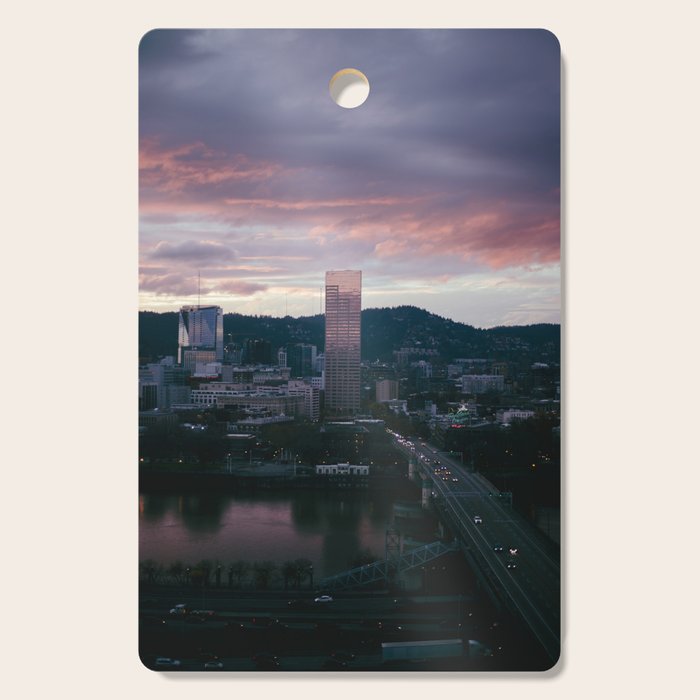 Evenings in Portland Cutting Board Gallery Image 1