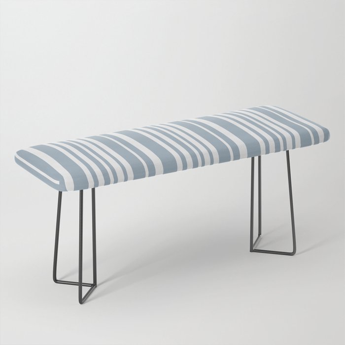 Classic Stripes XXXVI - Natural Blue  Bench Gallery Image 1