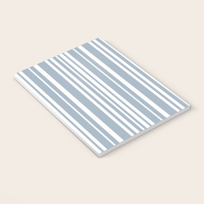 Classic Stripes XXXVI - Natural Blue  Notebook Gallery Image 3