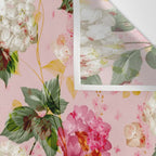 Vintage green pink white bohemian hortensia flowers Wall Tapestry Gallery Image 3