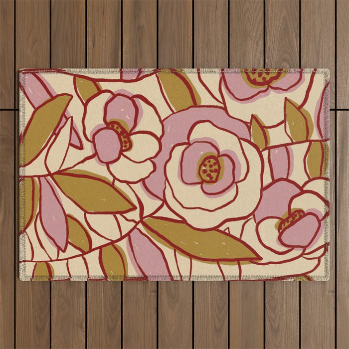 Rose Garden #2 Outdoor Rug Gallery Image 1