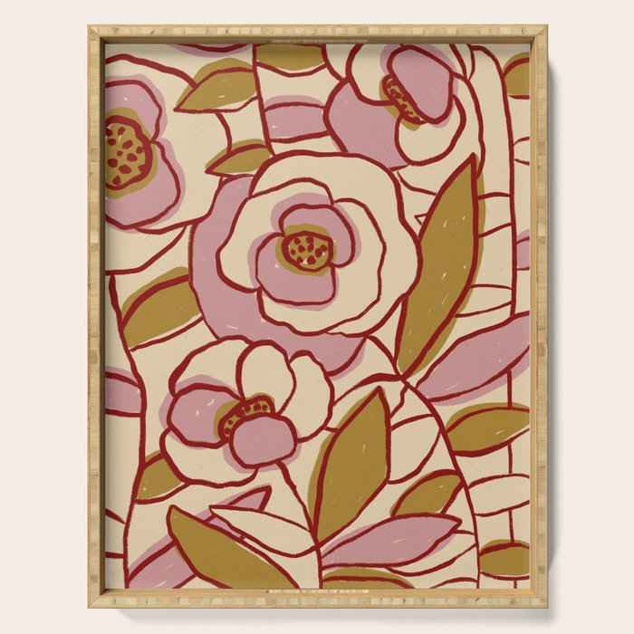 Rose Garden #2 Serving Tray Gallery Image 1