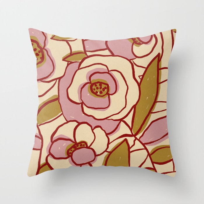 Rose Garden #2 Throw Pillow Gallery Image 6