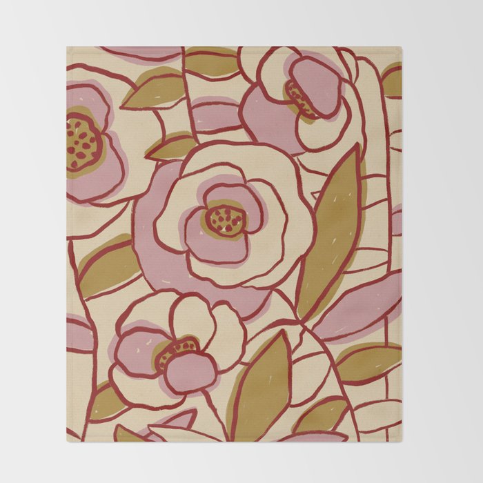 Rose Garden #2 Throw Blanket Gallery Image 2