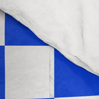 Checkerboard Check Checkered Pattern in Royal Blue and White  Comforter Gallery Image 4