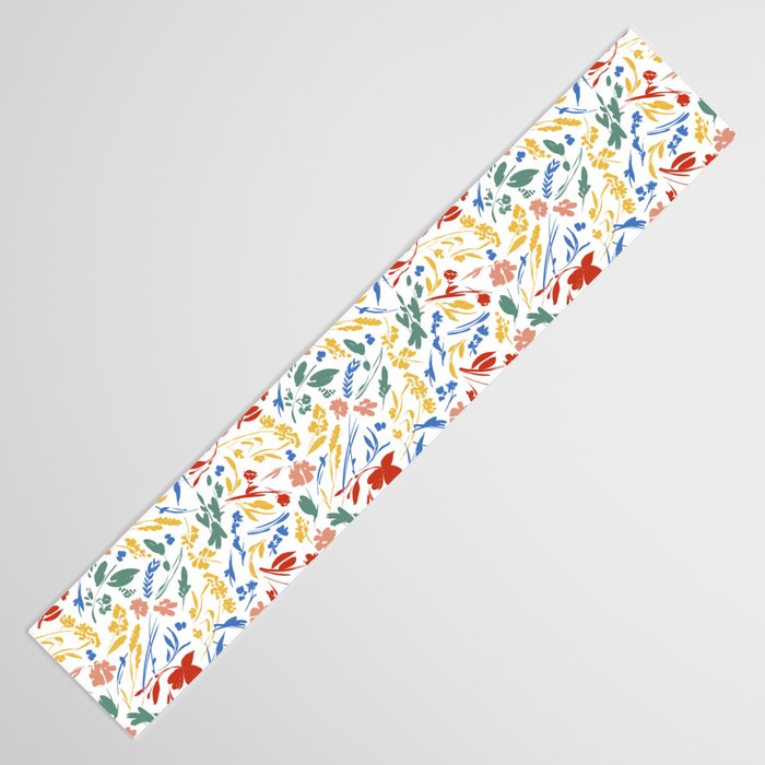 Wild colorful flowery meadow Table Runner Gallery Image 3
